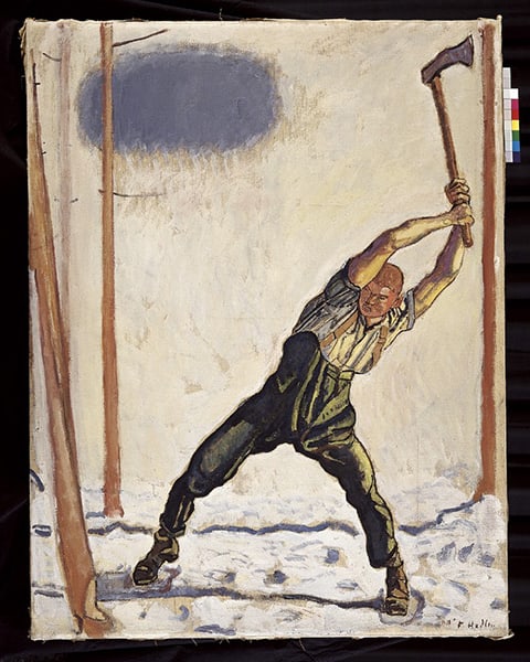 «Il Boscaiolo» (1910) di Ferdinand Hodler «Il Boscaiolo» (1910) di Ferdinand Hodler