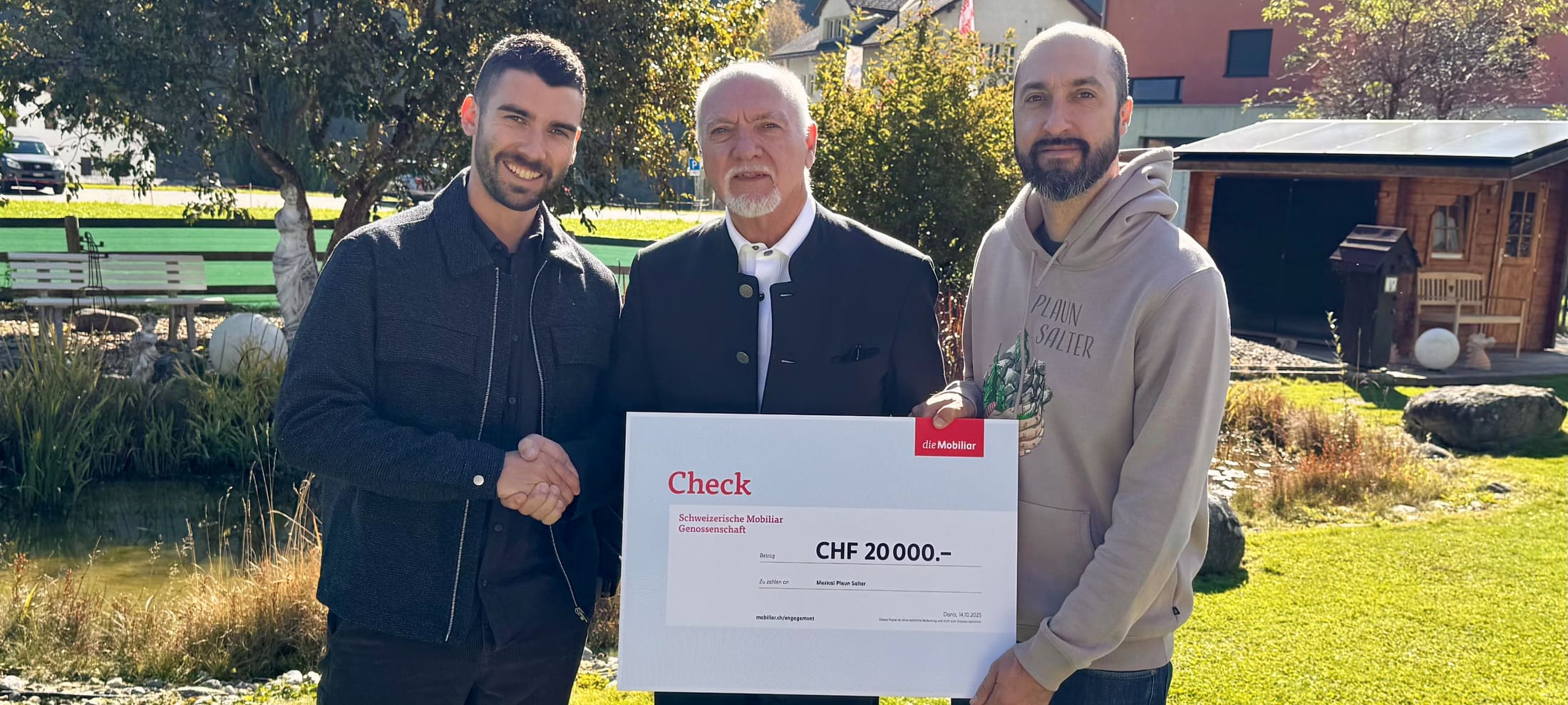 Titelbild der Checkübergabe