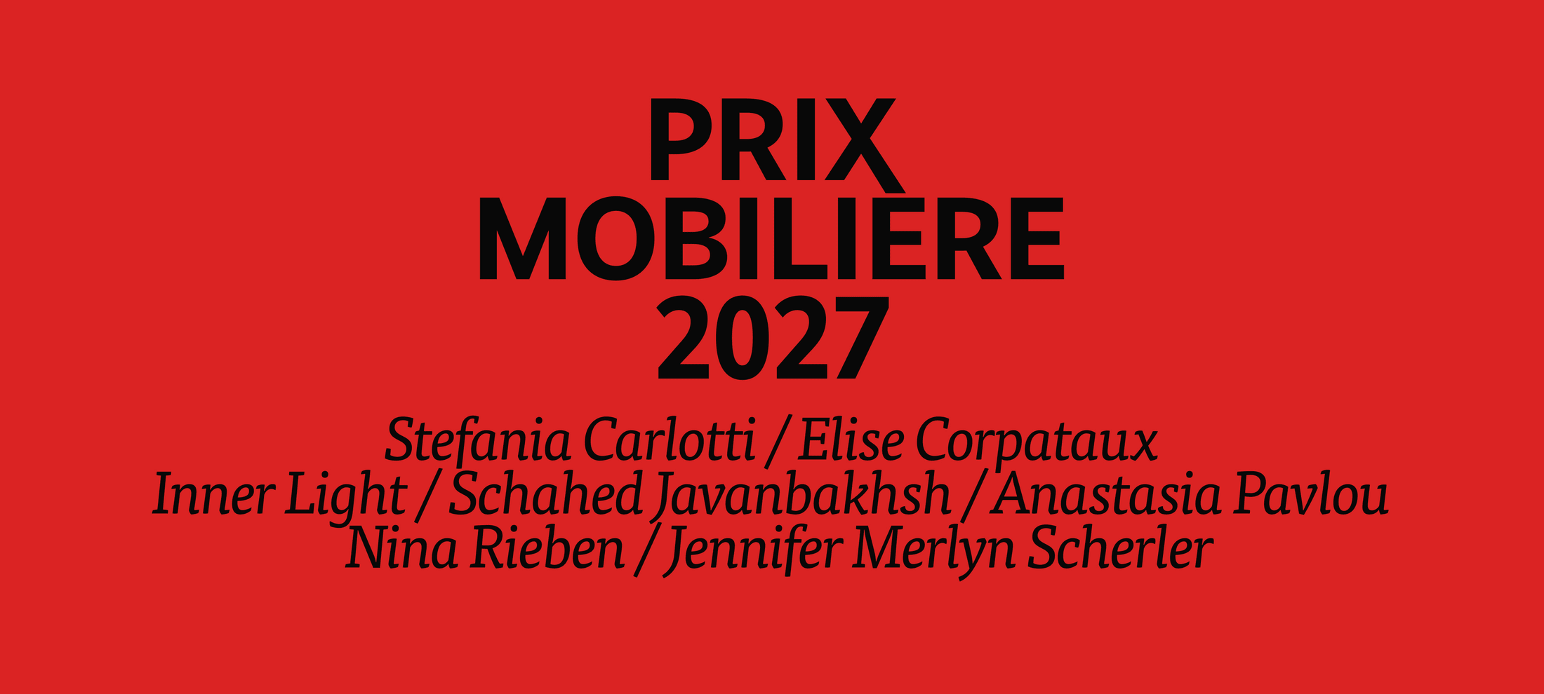 Prix Mobiliere 2027