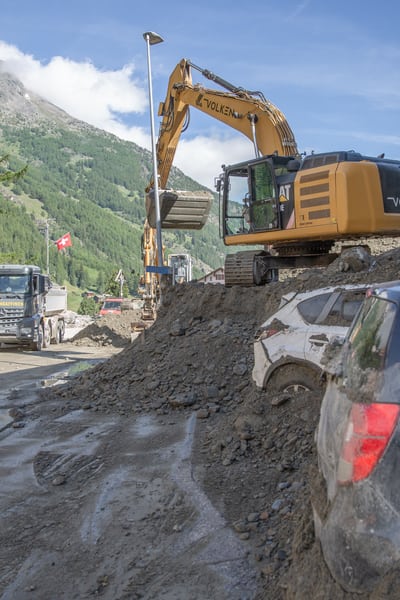 Unwetterschäden Saas Grund