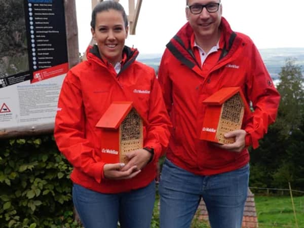 Wildbienenhotels am ZugerbergTrail