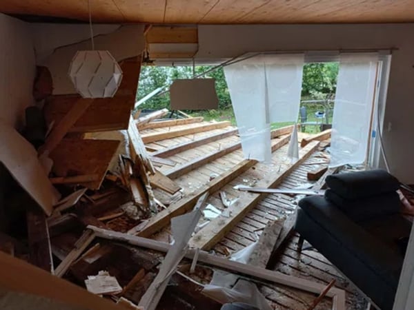 Sturm in La Chaux de Fonds