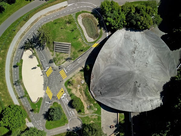 Foto Città di Losanna – giardino della circolazione: dopo