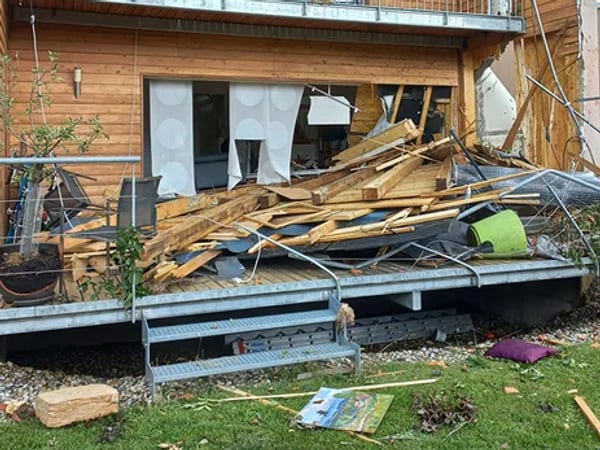 Sturm in La Chaux de Fonds
