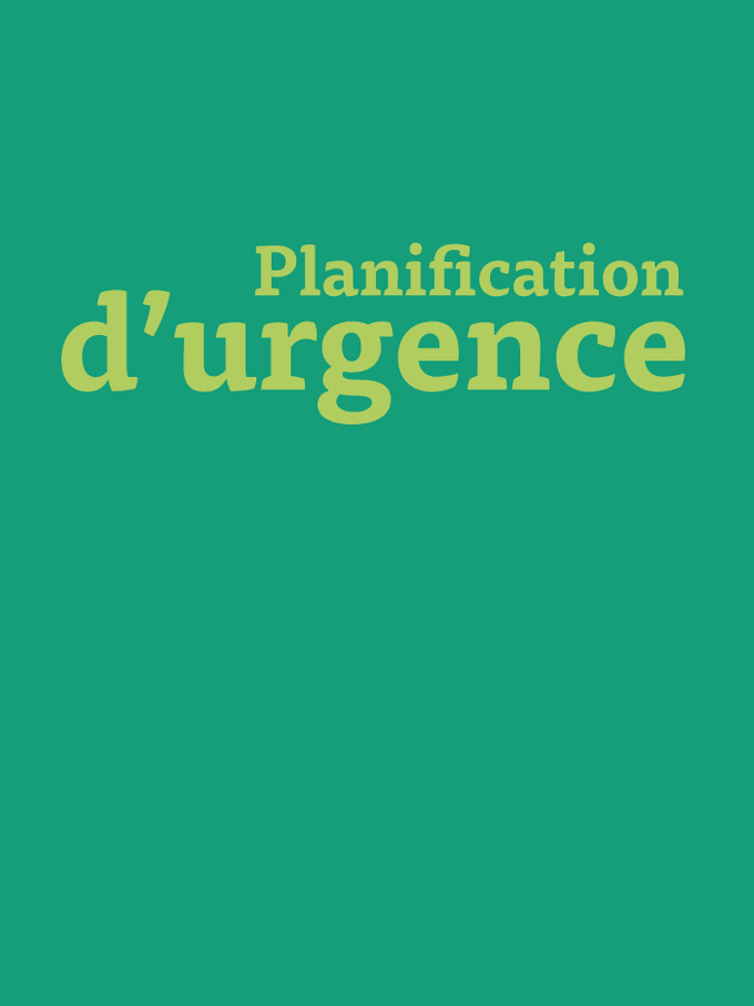 Planification d'urgence
