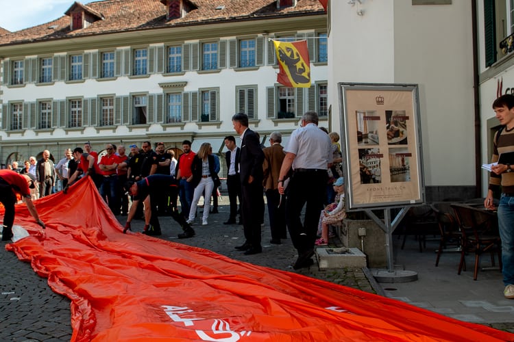 Mobile Deiche in Thun