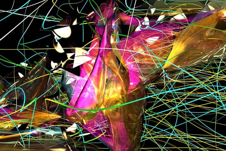 L’arte con le luci rappresentata dall’intelligenza artificiale