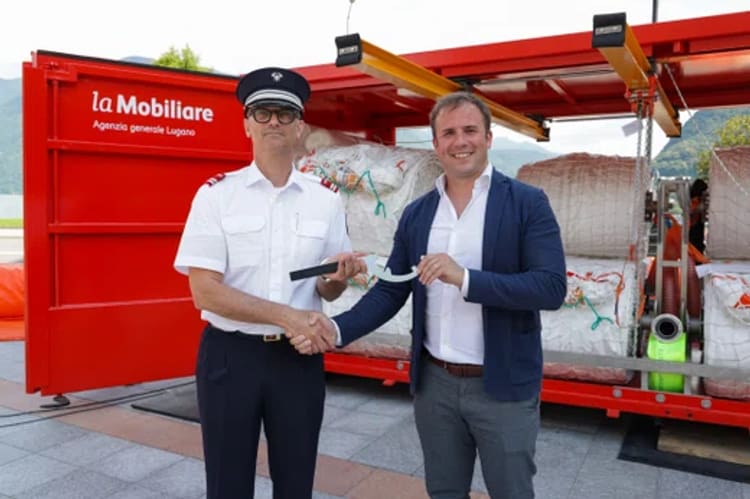 La Città di Lugano riceve da Mobiliare Svizzera un sistema antiesondazione mobile