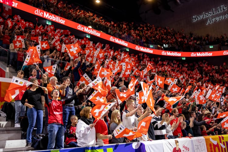 Schweizer Fans an der Unihockey WM 2022