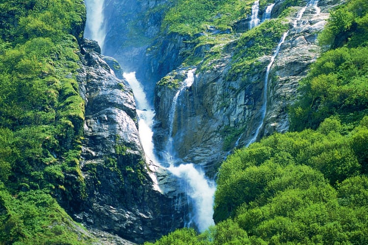 Ein tosender Wasserfall