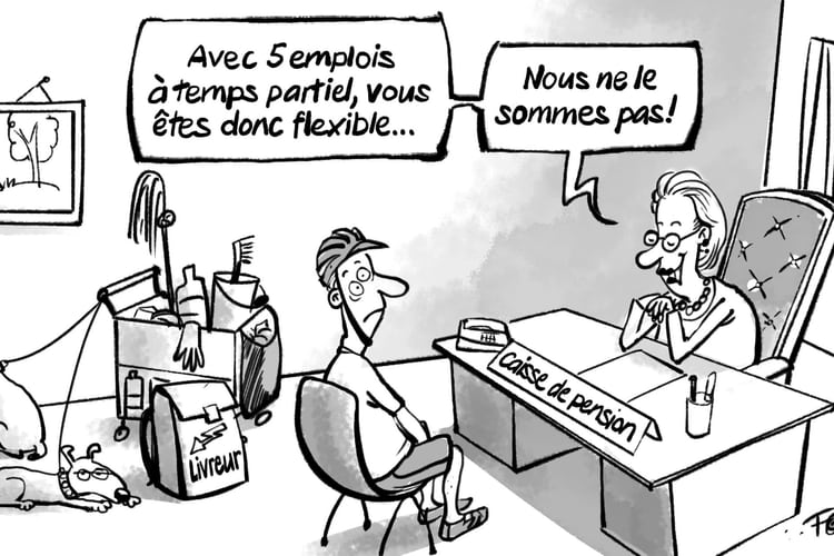 Caricature sur la prévoyance professionnelle