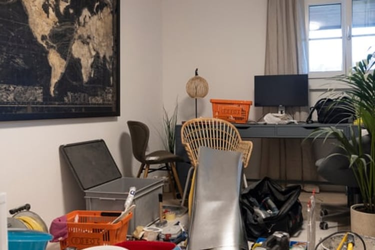 Ein unordentliches Zimmer