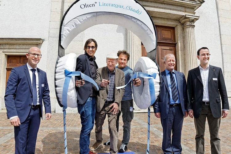 Mit Alex Capus, Franz Hohler, Pedro Lenz, Christian Schenker und neu auch Peter Bichsel erkundet man Olten auf literarische Weise.