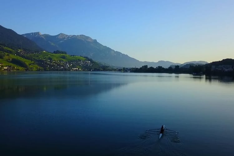 See in Abendstimung