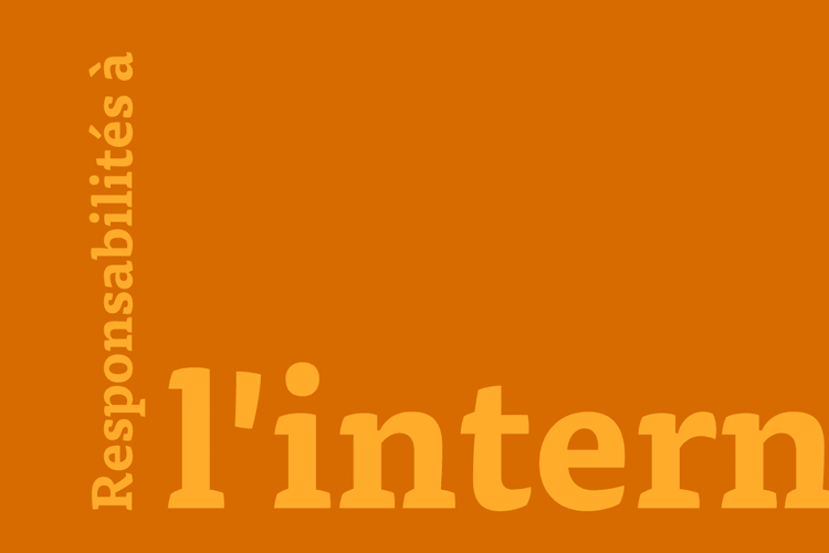 Responsabilités à l'interne