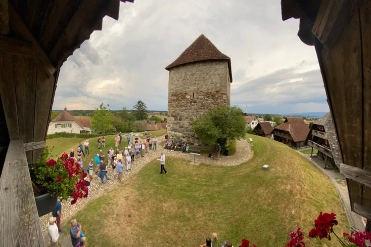 Mittelalterlicher Turm des Museums Wasseramt in Halten 
