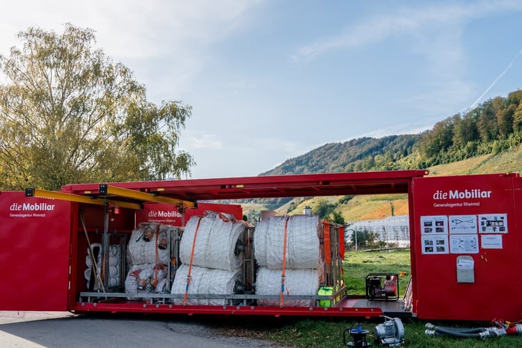 mobiler Hochwasserschutz der Mobiliar