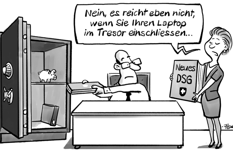 Ratgeber Datenschutz Karikatur