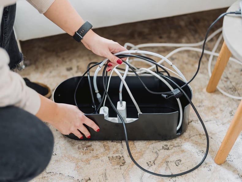 Kabel in Kabelbox