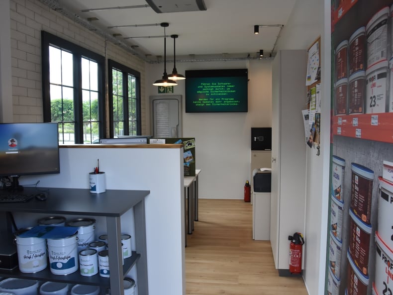 Cyber on Tour Haus von innen