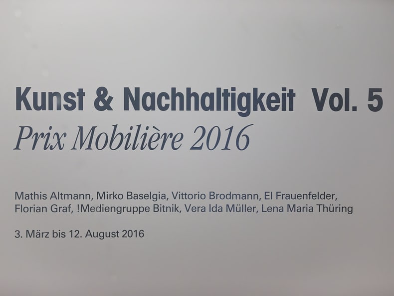 Informationen zur Ausstellung Kunst und Nachhaltigkeit in der Mobiliar