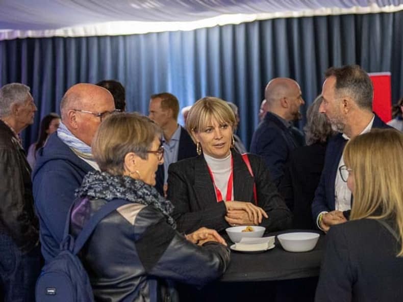 Le public à l’apéritif