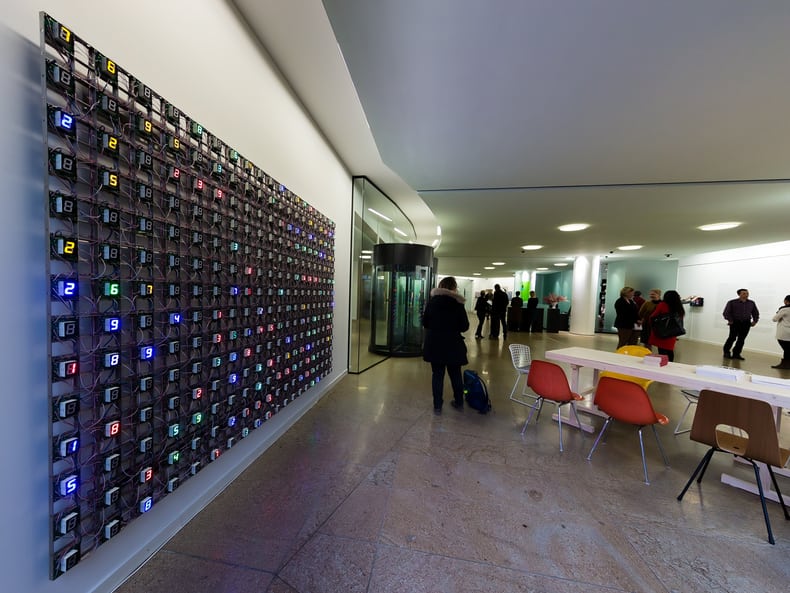 Kunstwerk in der Ausstellung Kunst und Nachhaltigkeit in der Mobiliar