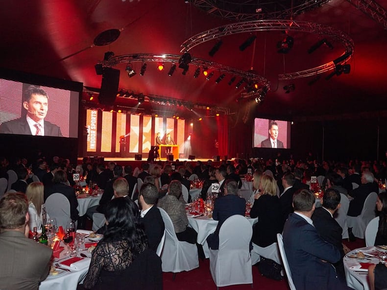 Die Halle an der Mobiliar Topscorer Gala 2014