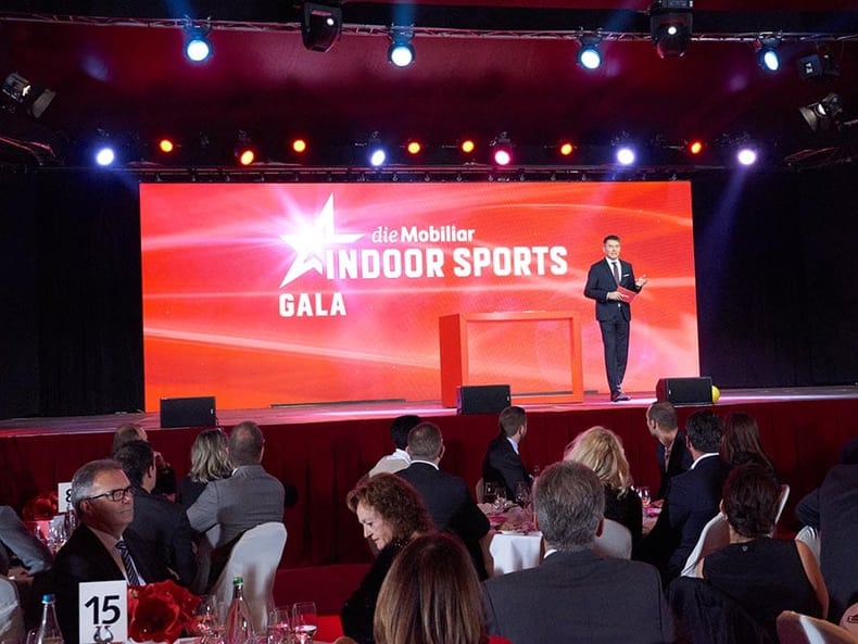 La scène du gala Topscorer Mobilière 2016