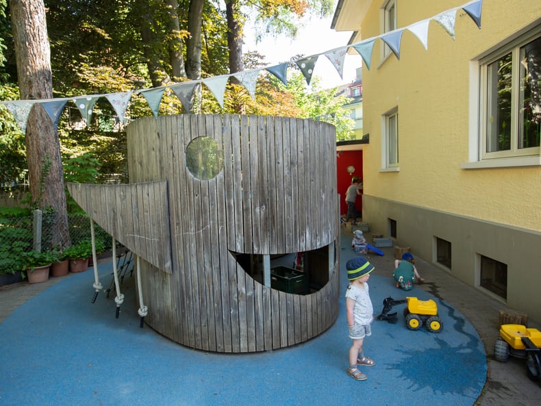 Der Spielplatz draussen