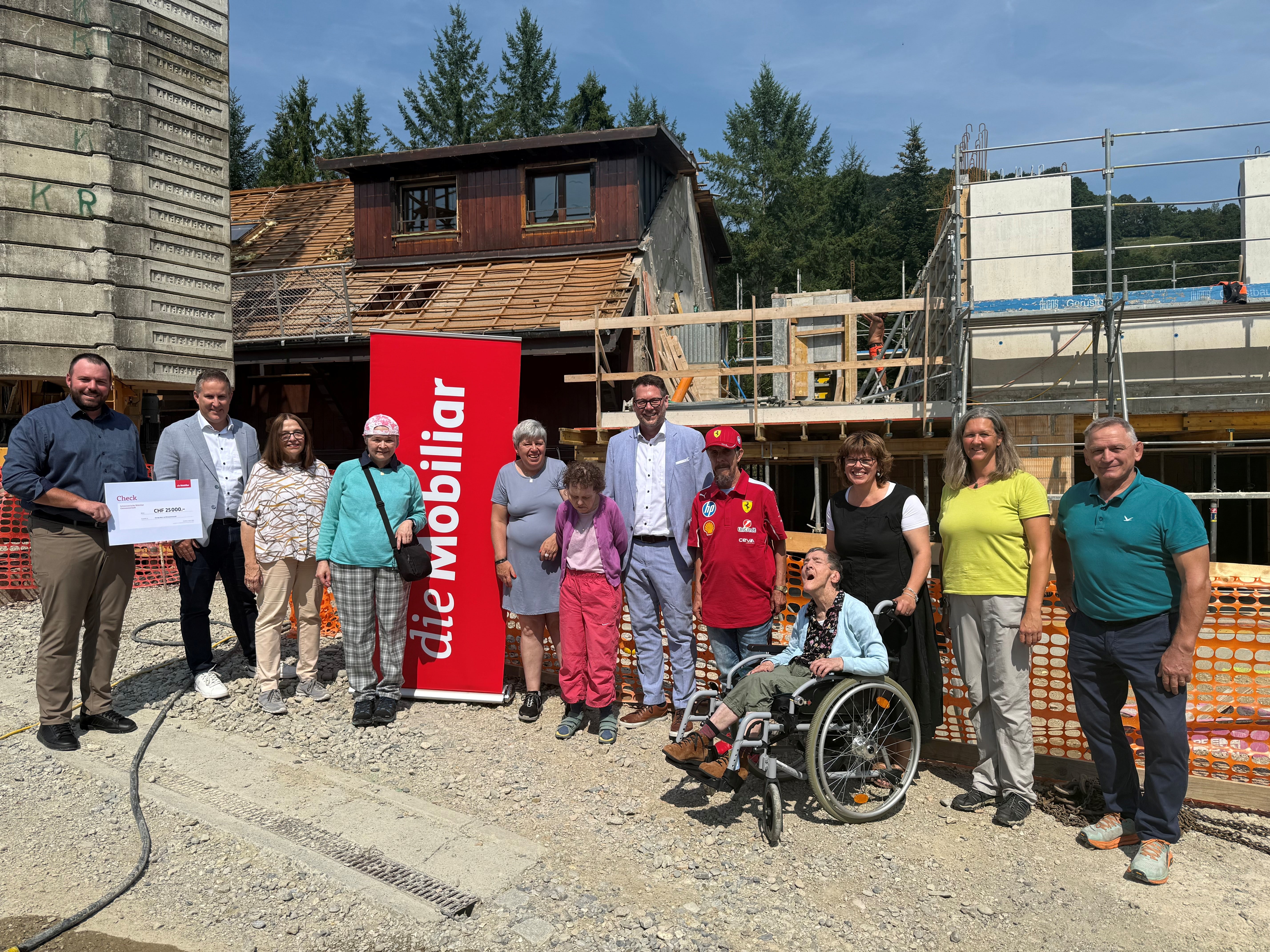 Bild vom Besuch auf der Baustelle