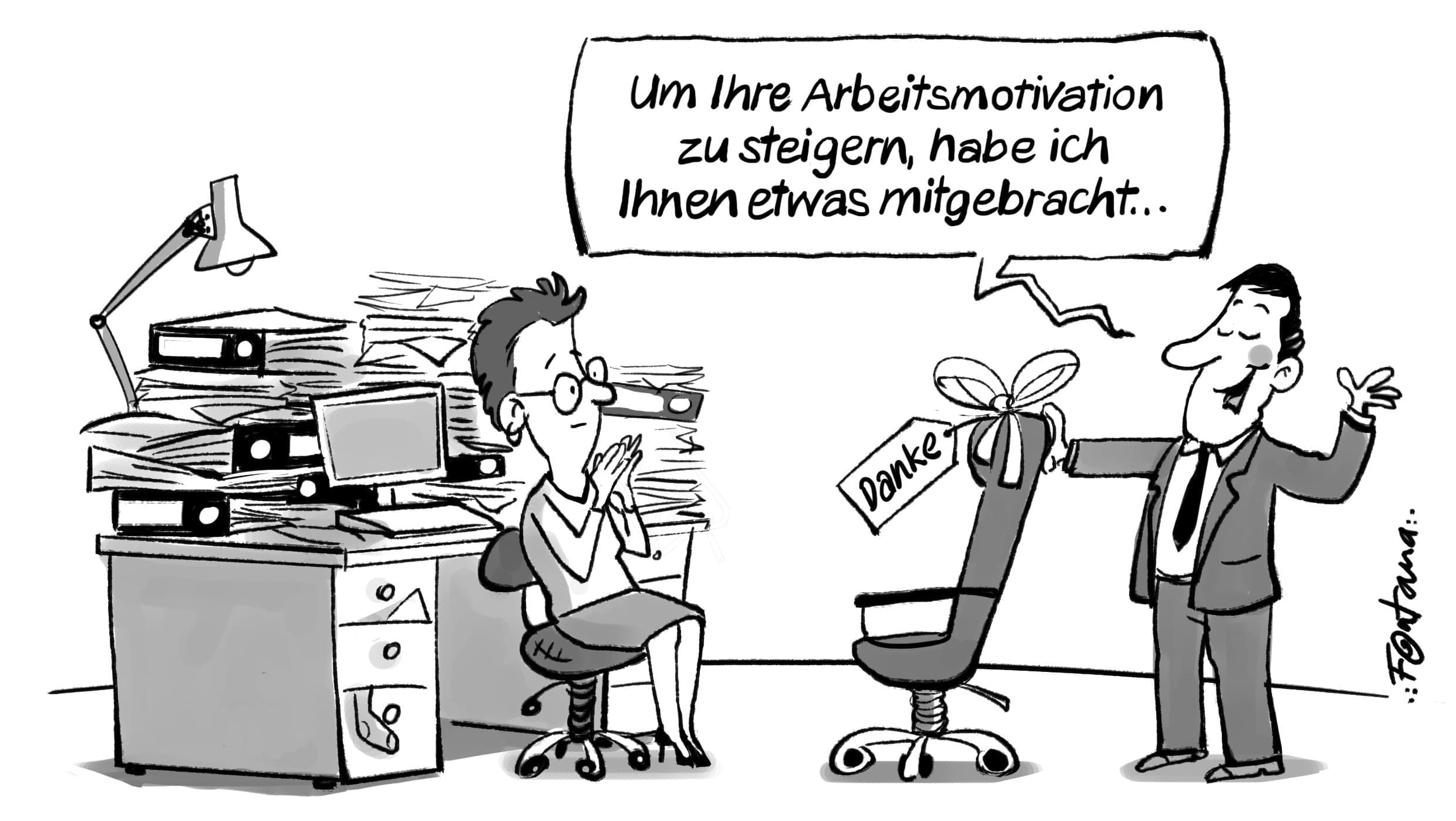 Cartoon zum Thema Motivation