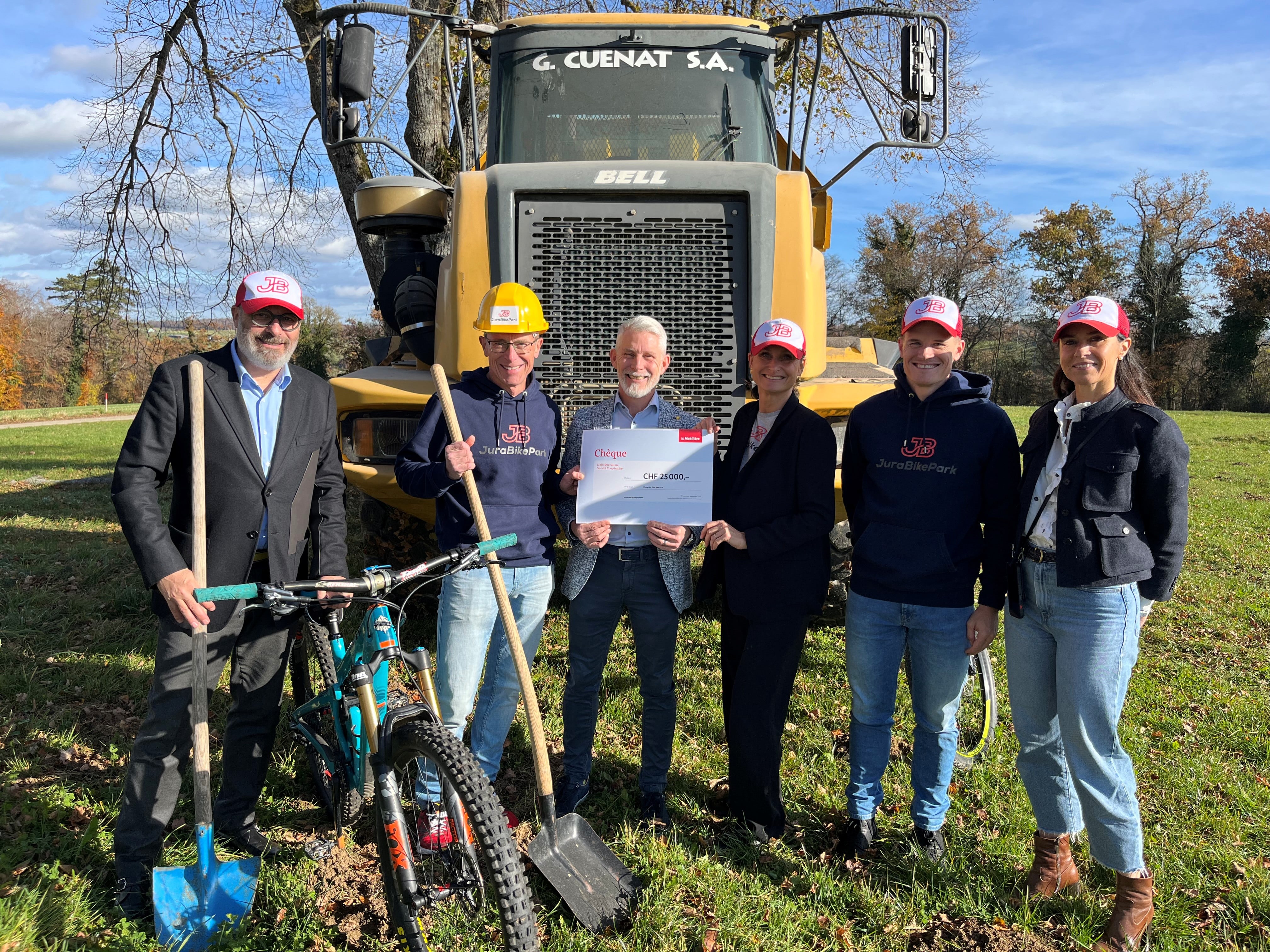 De gauche à droite: Manuel Piquerez, Arnaud Maitre, Olivier Léchenne, Mélanie Maitre, Clément Schaffter, Emilie Guillaume.