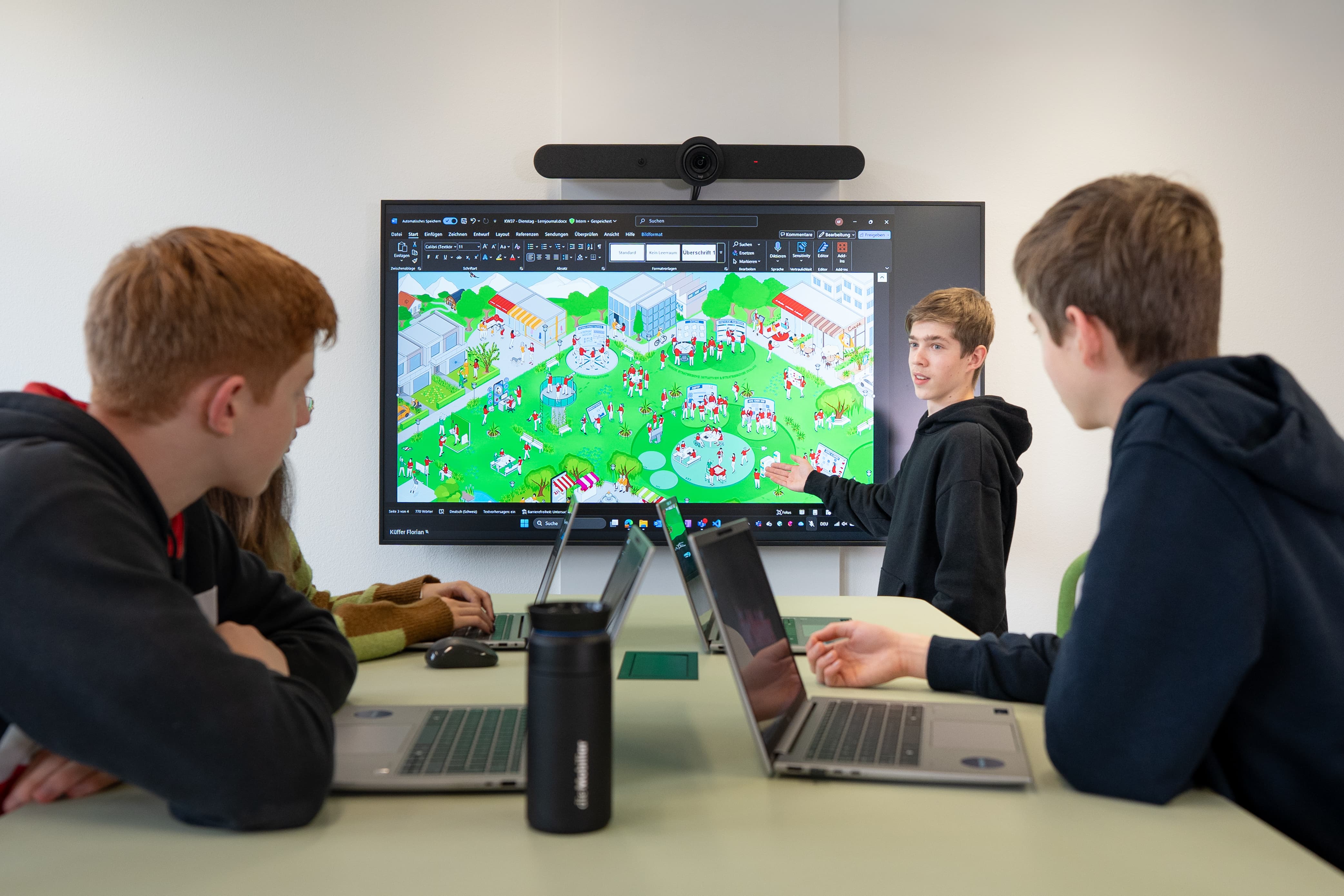 Jugendliche in einem Meeting