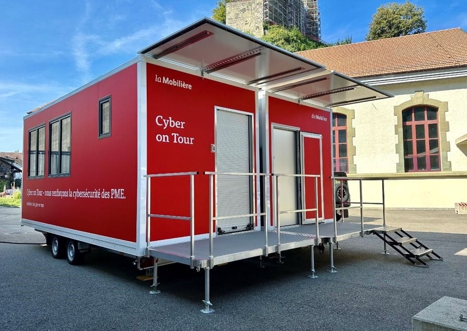 Das mobilie Cyber on Tour Büro der Mobiliar