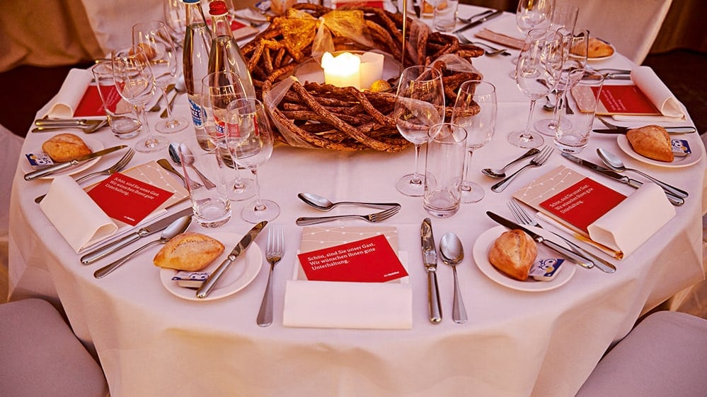 Ein schön gedeckter Tisch