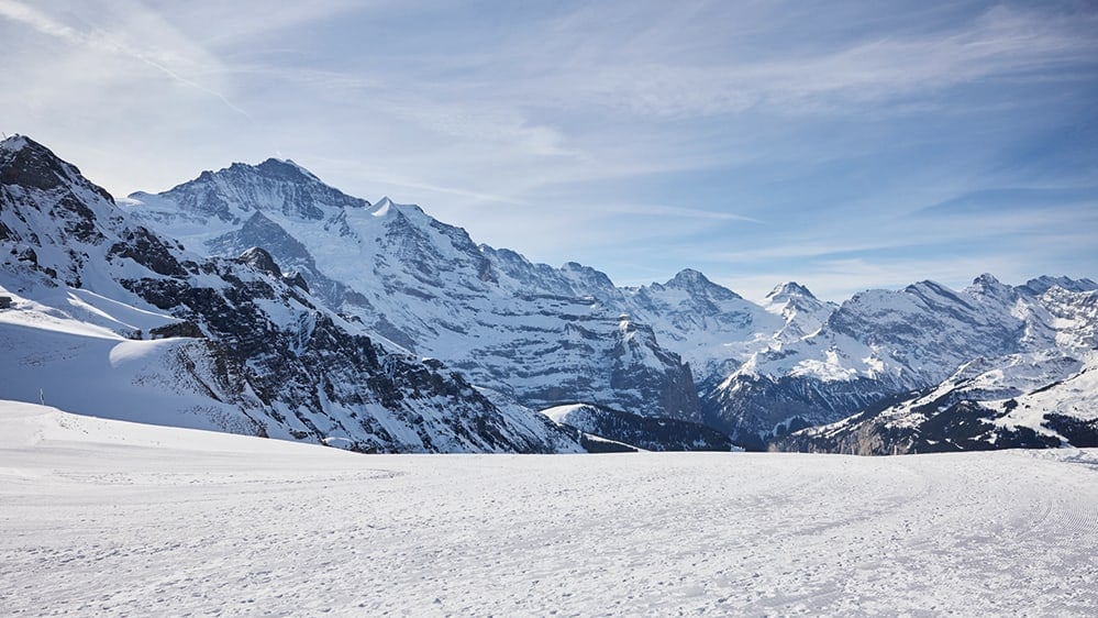 Ein winterliches Berg-Panorama