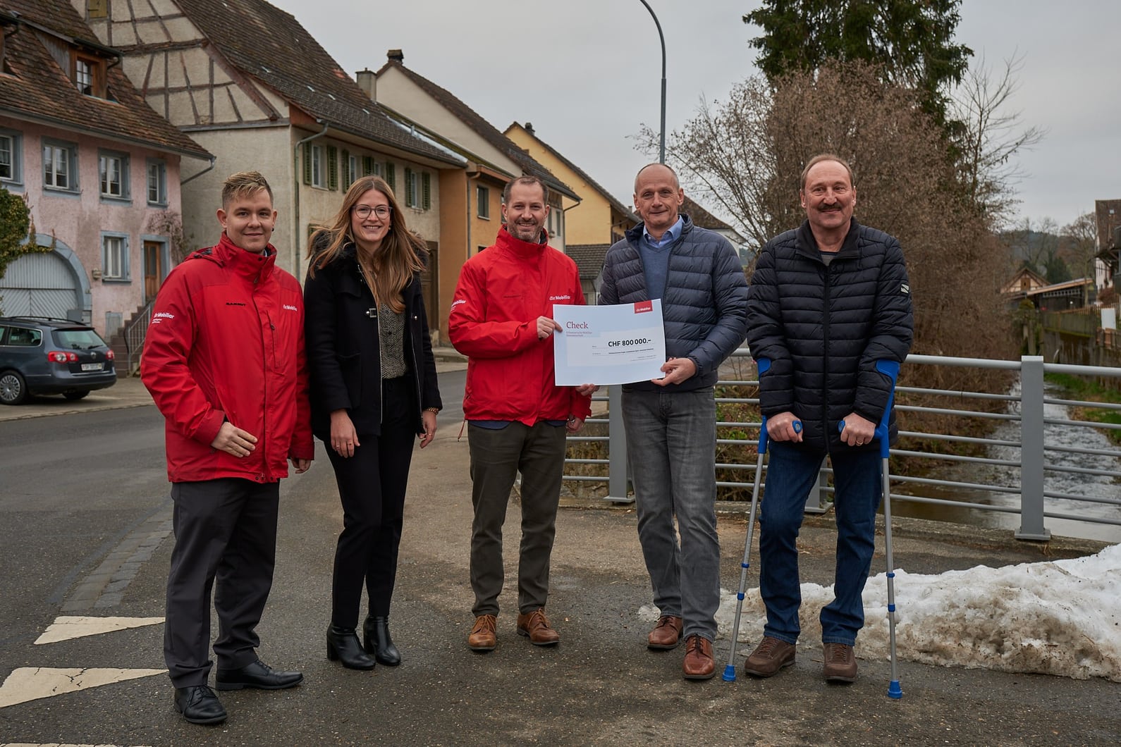 Checkübergabe Hochwasserschutzprojekt in Schleitheim
