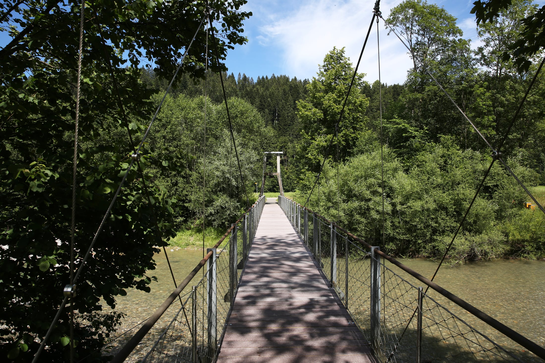 Assainissement du pont suspendu «Plampisteg» à Holzmatt, Eggiwil (BE)