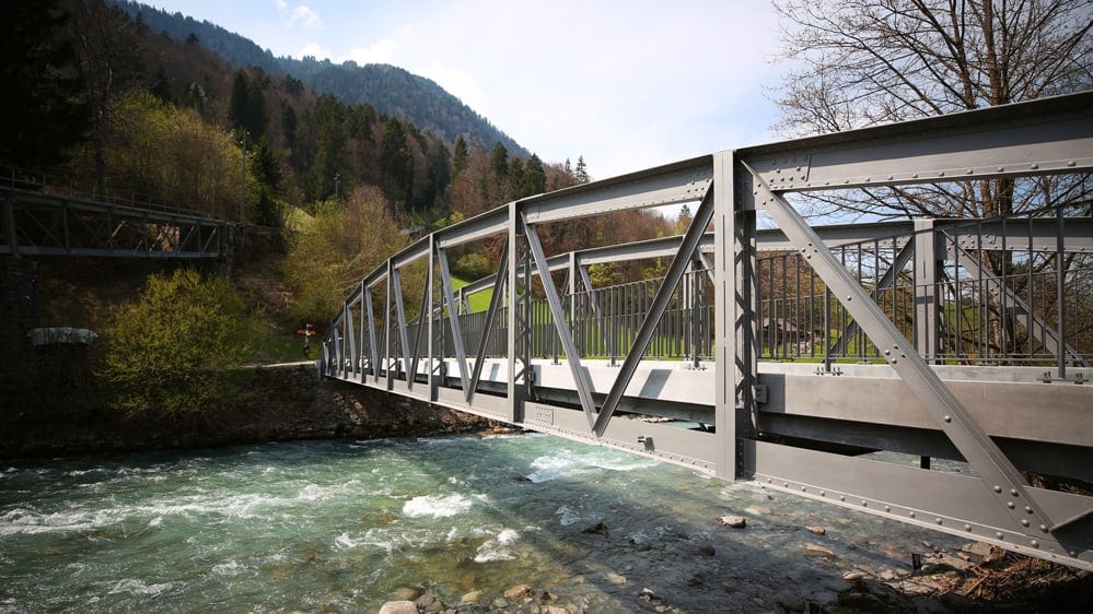 Die Kanderbrücke in Mülenen