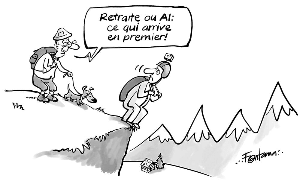 Cartoon Pension ou AI: laquelle en premier?