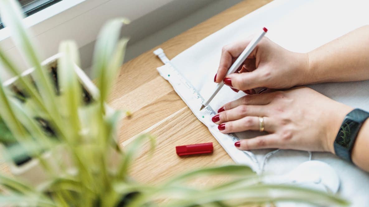 Saumbreite anzeichnen