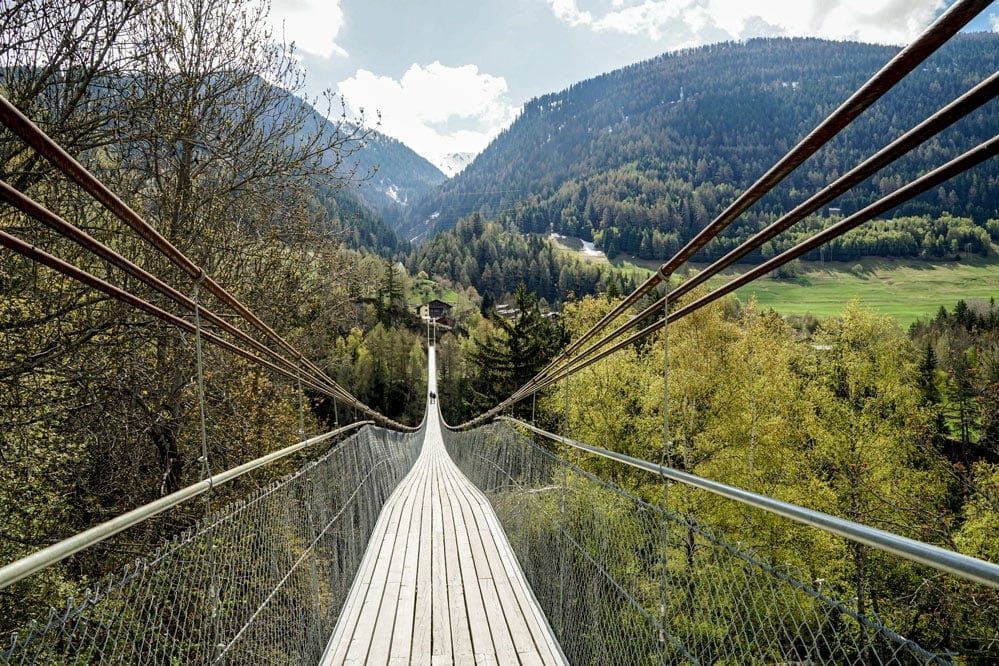 Hängebrücke im Wallis 
