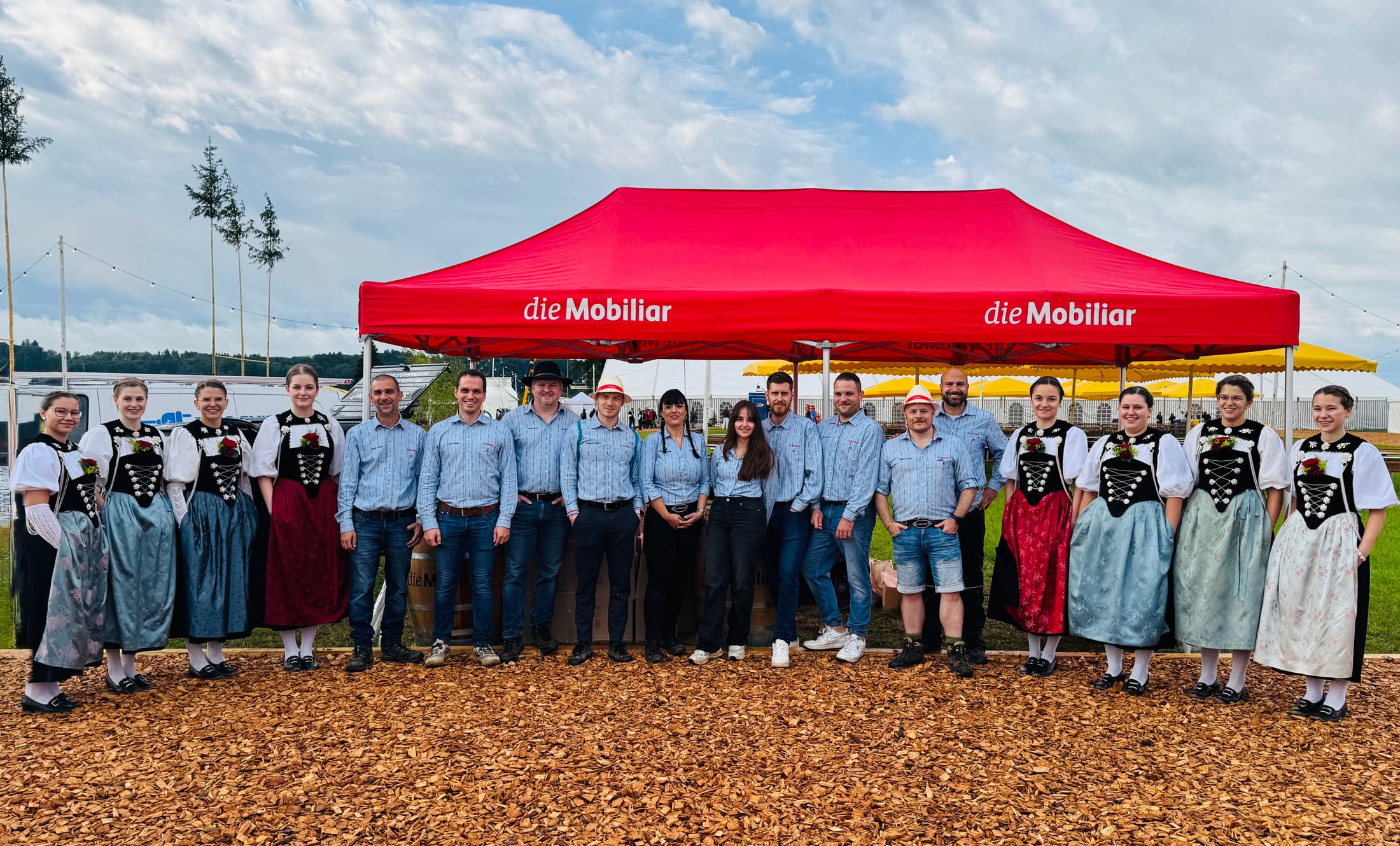 Engagement in der Region ist für Sascha Büttler und sein Team das A und O – zum Beispiel am Oberaargauischen Schwingfest in Inkwil.