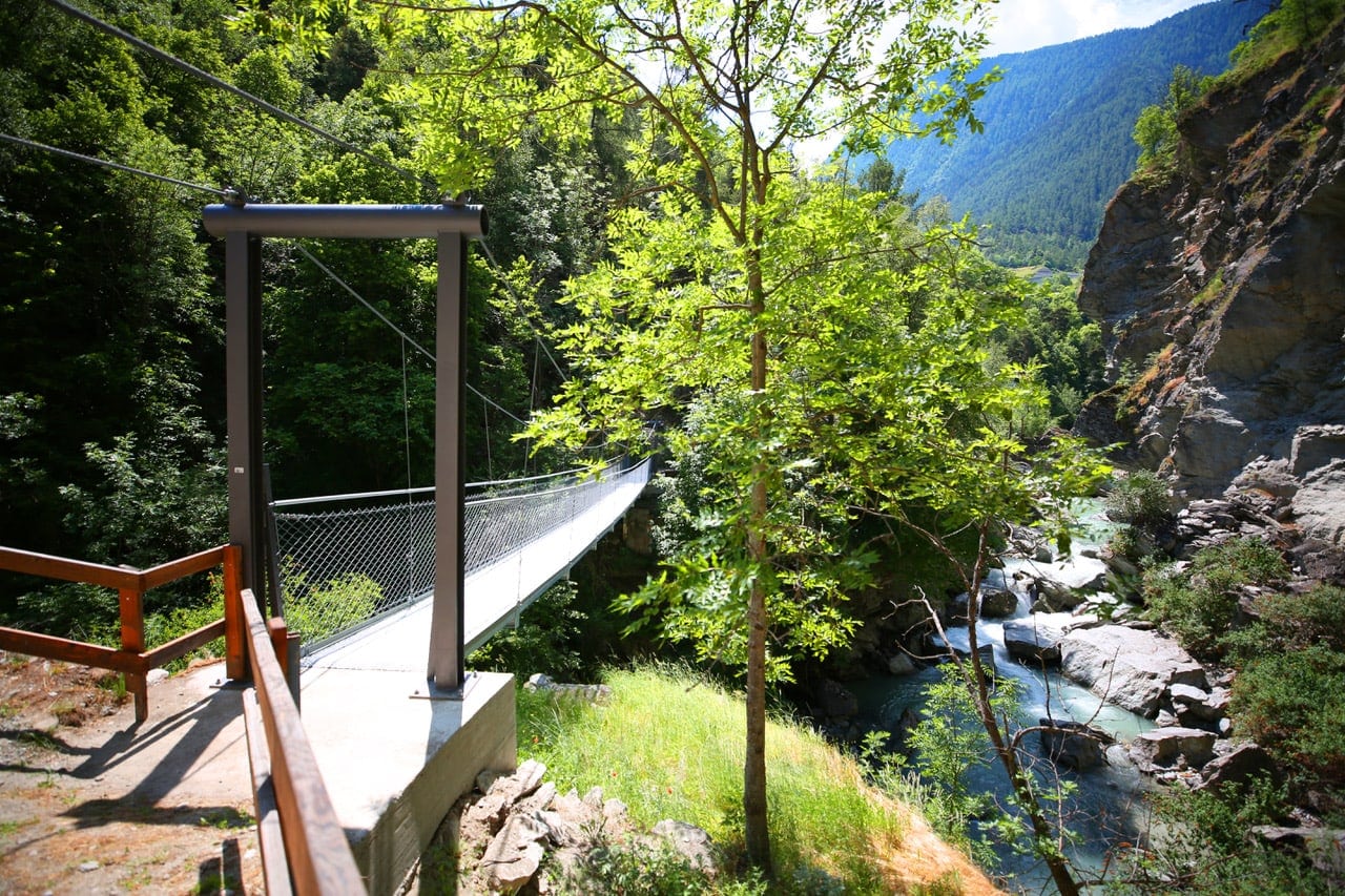 Remplacement du pont piétonnier Riederchi, Stalden/Staldenried (VS)
