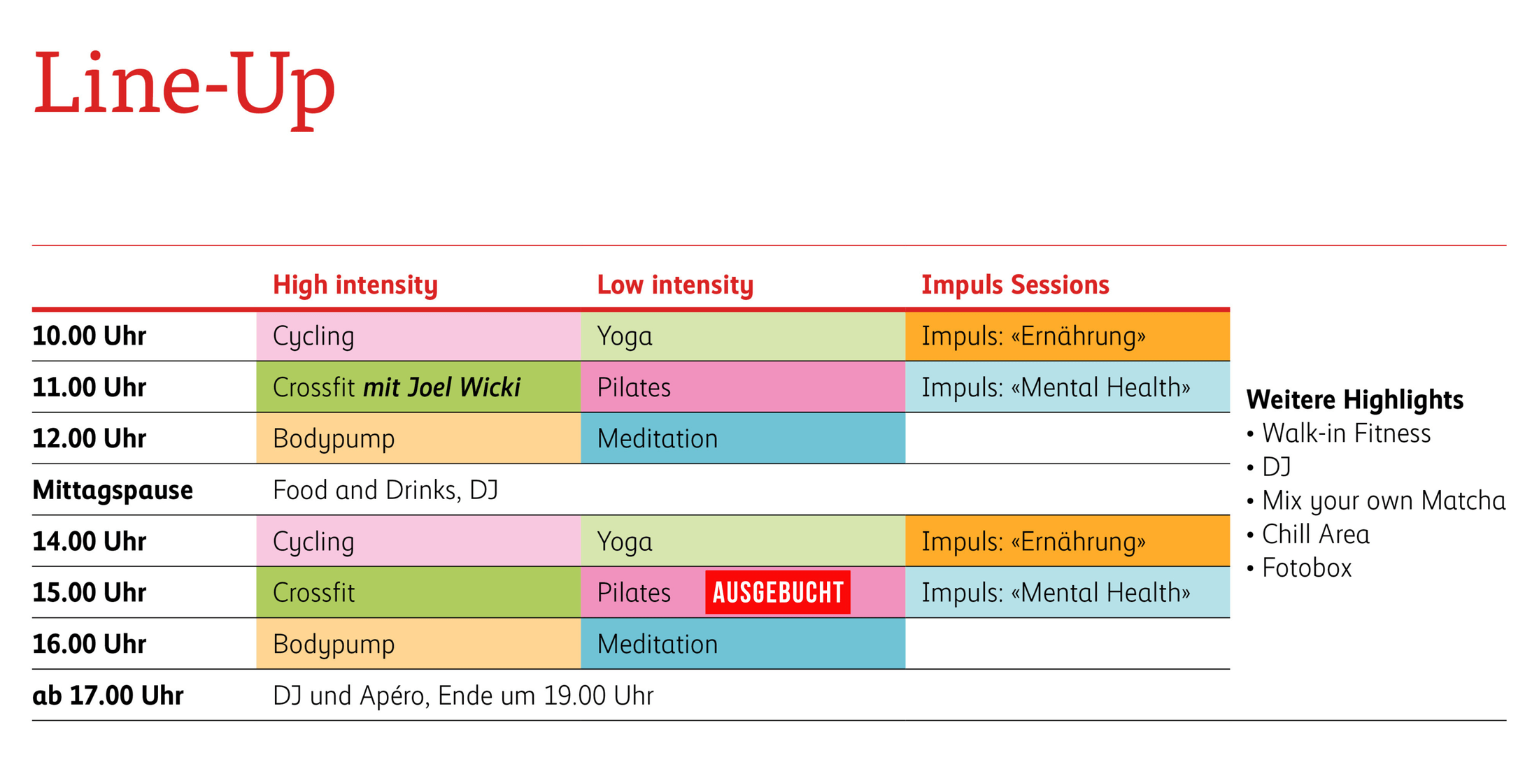 Line-up MOVE.MIND.MEET