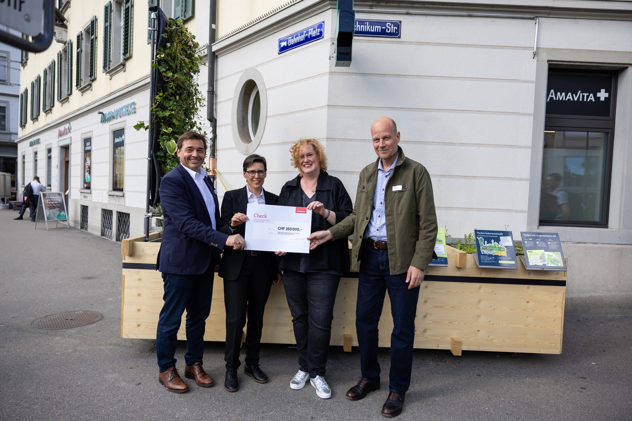 Checkübergabe Schwammstadt GA Winterthur