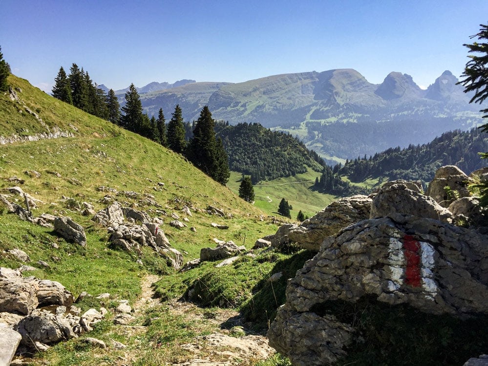 Berglandschaft in der Ostschweiz