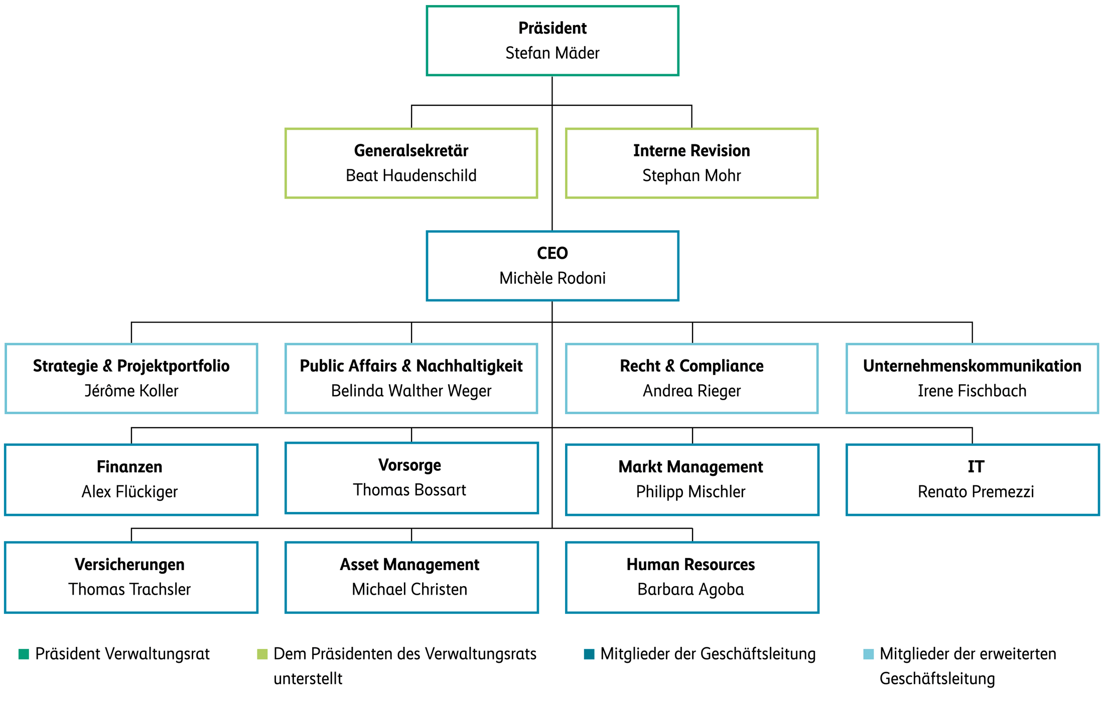 Führungsstruktur Organigramm