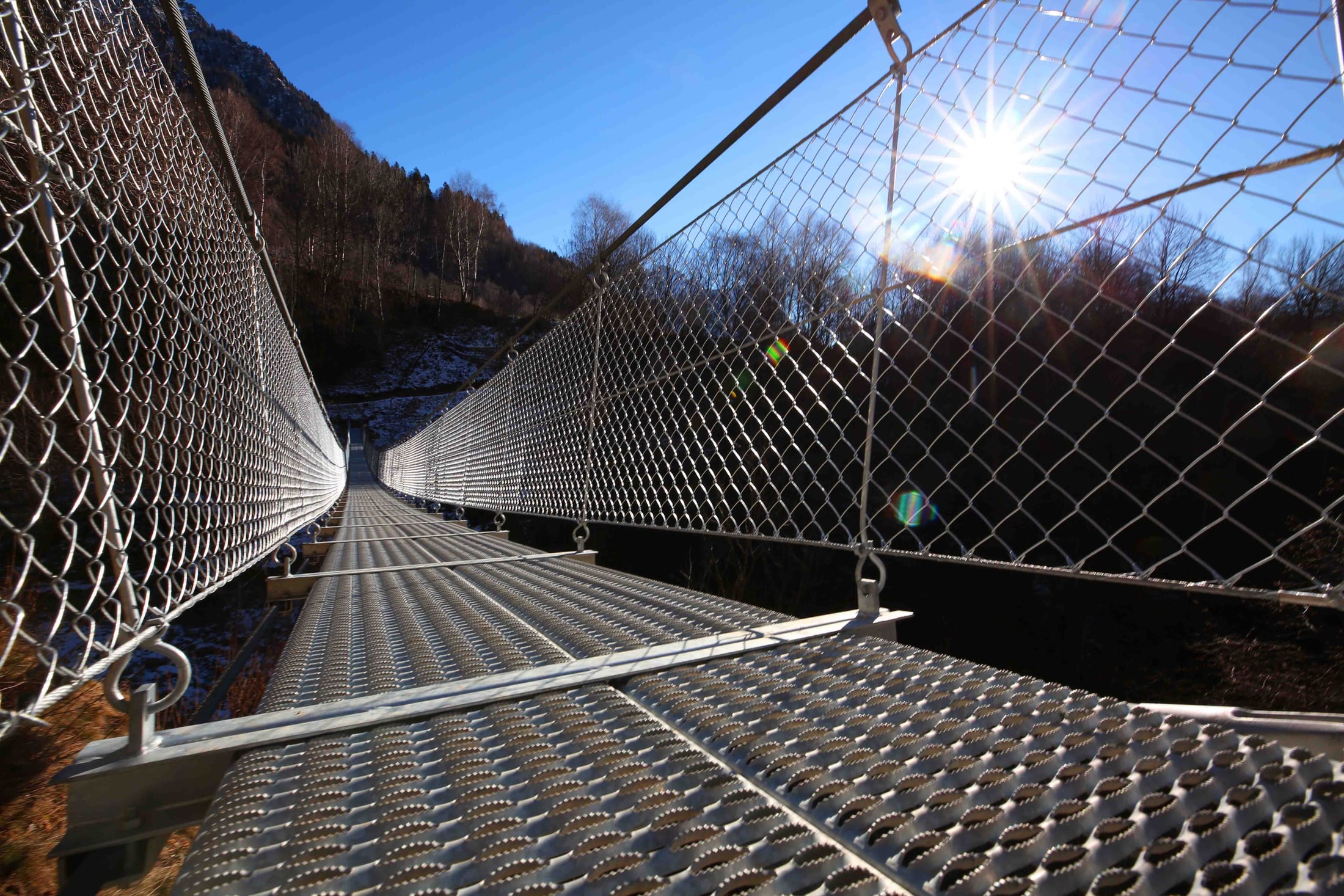 Tibetische Brückenkonstruktion über den Riasc (TI)